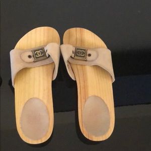Chanel Open Toe Clogs